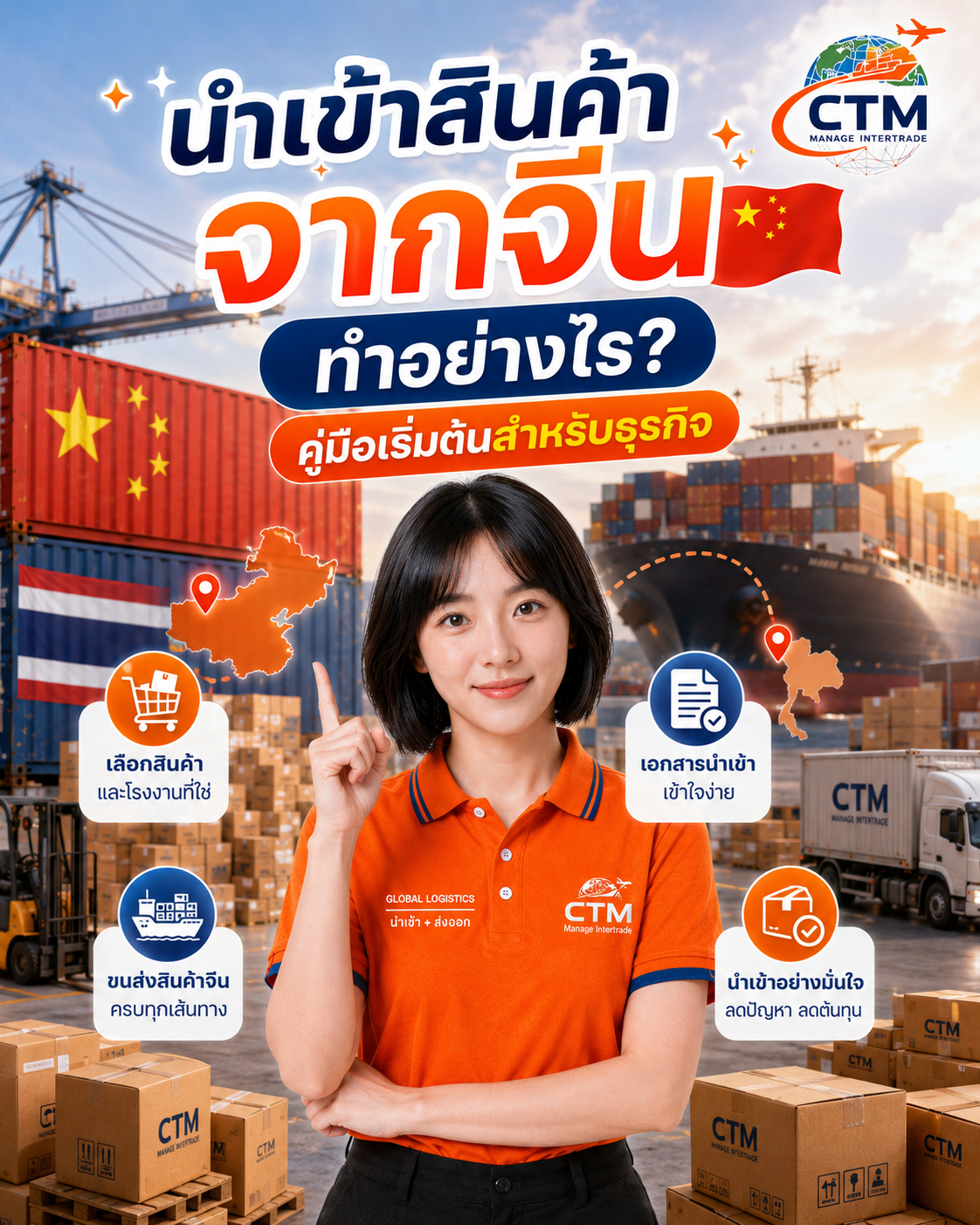 นำเข้าสินค้าจากจีน ทำอย่างไร? คู่มือสำหรับคนเริ่มต้นธุรกิจนำเข้า
