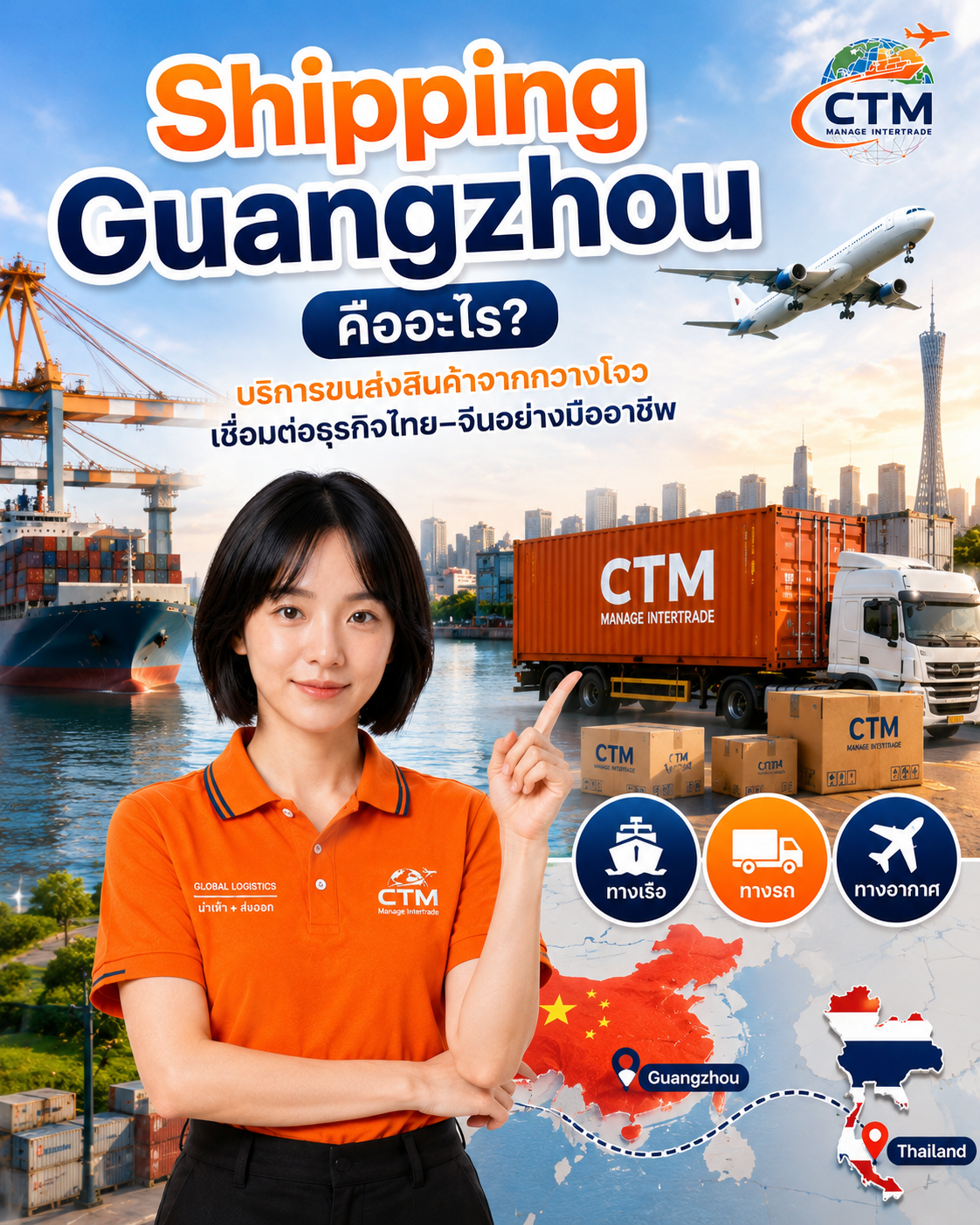 Shipping Guangzhou บริการขนส่งสินค้าจากกวางโจว