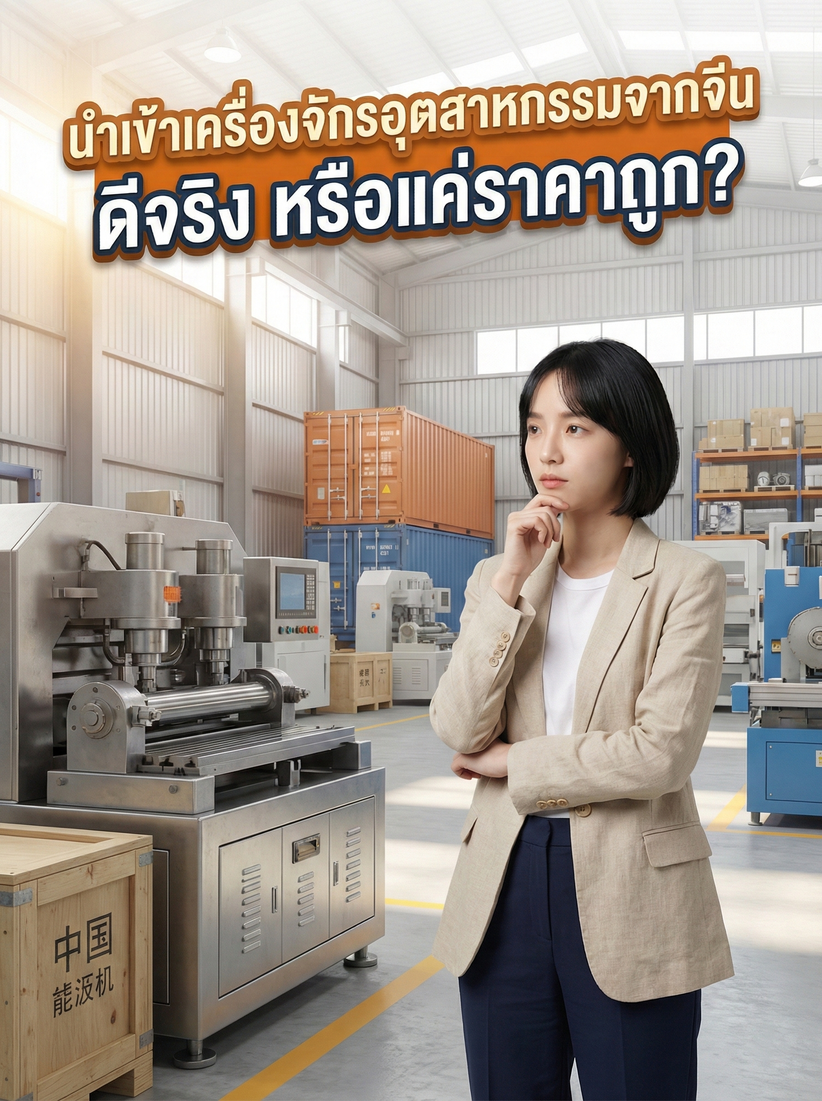 นำเข้าเครื่องจักรอุตสาหกรรมจากจีน ดีจริง หรือแค่ราคาถูก?
