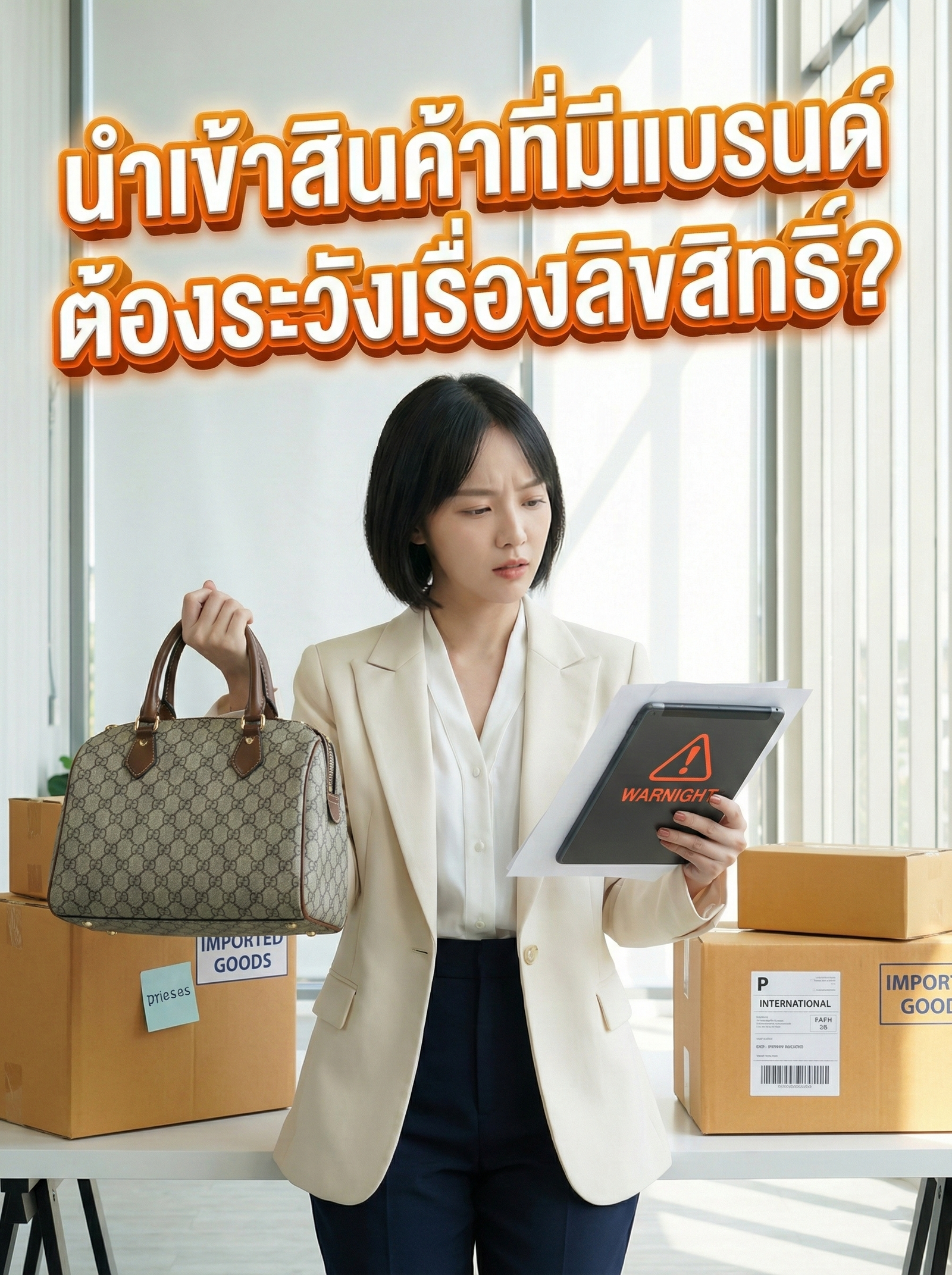นำเข้าสินค้าที่มีแบรนด์ ต้องระวังเรื่องลิขสิทธิ์?