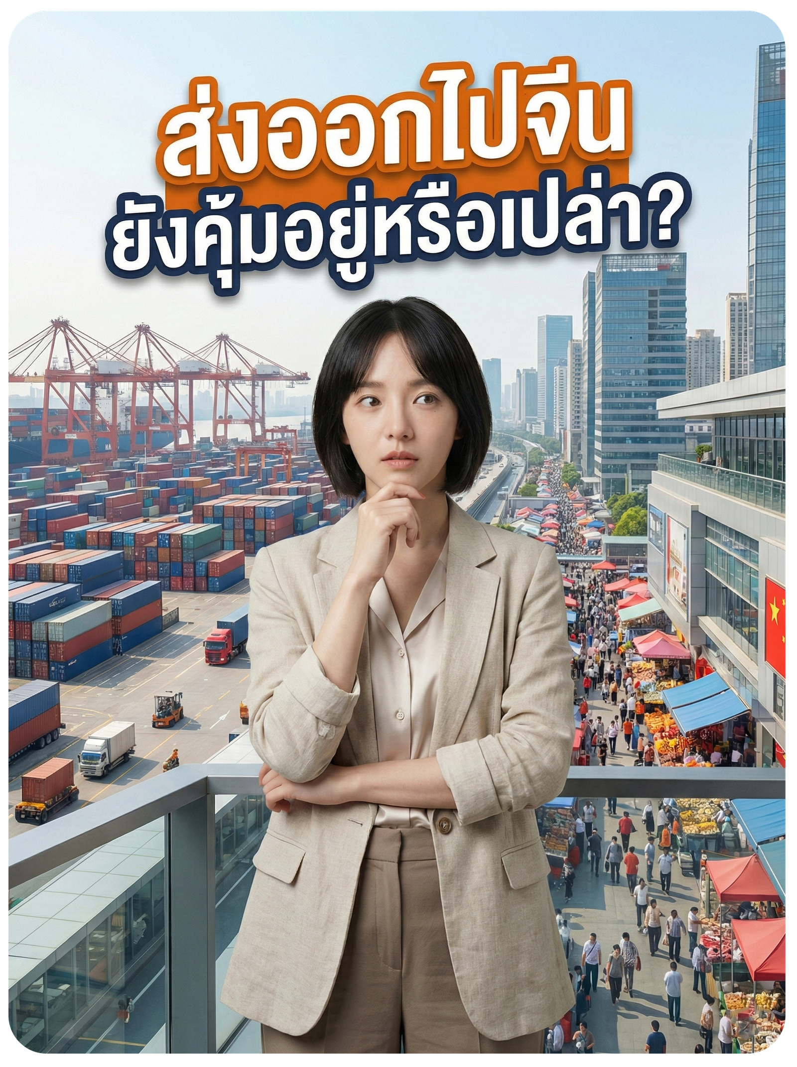 ส่งออกไปจีนยังคุ้มอยู่หรือเปล่า?